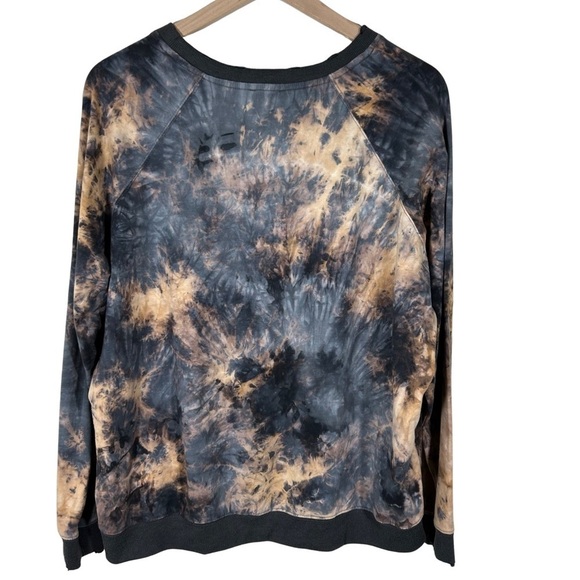 Umgee Tie-dyed Distressed Sweatshirt, M - Picture 2 of 5